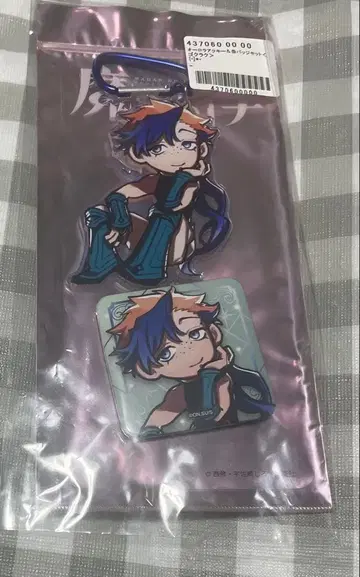 마남의 이치 고쿠라쿠 오로라 아크릴 키링 & 캔뱃지 세트