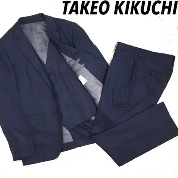 TAKEO KIKUCHI 다케오 키쿠치 3피스 셋업 수트 베스트