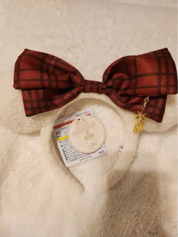 2025 디즈니 크리스마스 릴린린 머리띠 화이트