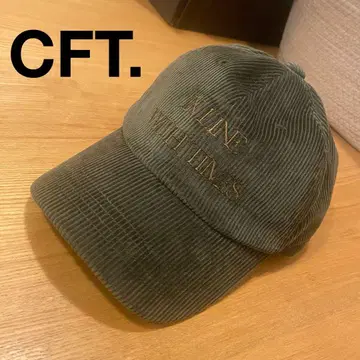 CFT. 코듀로이 레터링 캡/그린 / 캡
