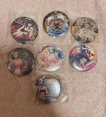 동료 캔뱃지 7개 세트 [ 비비 로빈 브룩 멜리호 ] ONEPIECE