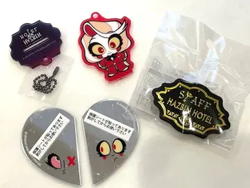 해즈빈 호텔 호텔 종업원풍 배지 아크릴 스탠드 거울 세트