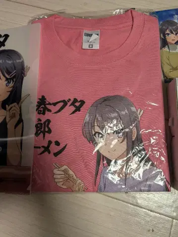 청춘 돼지 녀석 라멘 셔츠 사쿠라지마 마이 m 사이즈 청돼지 4