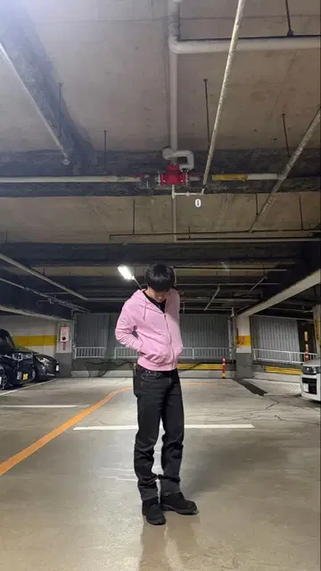 TOMMY HILFIGER 핑크 풀 집업 후드티 XS