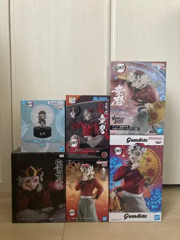 귀멸의 칼날 도우마 피규어 6상자 세트 쵸코노세 그란디스타 라우완