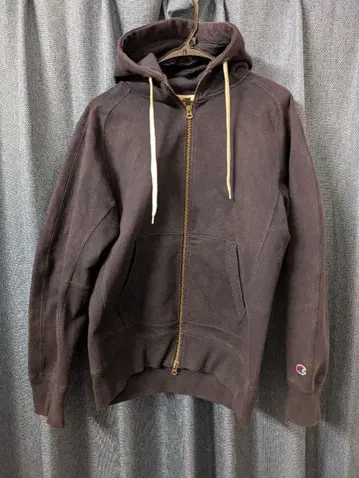 Champion 네이비 집업 후드티 Tech Weave