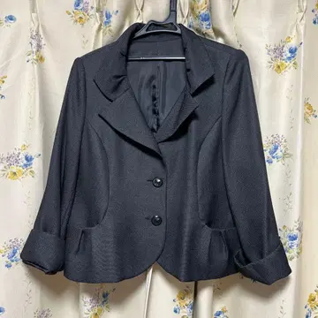 빅 사이즈 4L 다크 그레이 테일러드 자켓 포멀