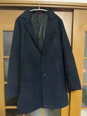 BEAMS HEART 체스터 코트 M 네이비