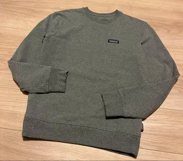 Patagonia 맨투맨 그레이 무지 원포인트 맨투맨 구제 의류