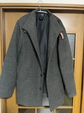 BEAMS HEART 그레이 체스터 코트 M