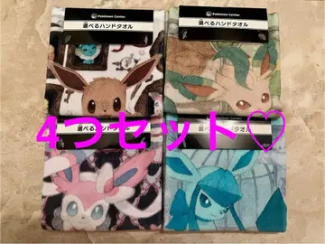 포켓몬 Eevee Collection 이브이 핸드 타월 묶음 판매 4장