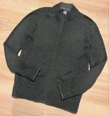 Patagonia 캐시미어 풀 집업 니트 그레이 M 구제 의류