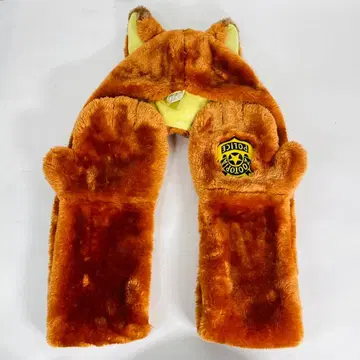 디즈니 주토피아 닉 팬캡 모자 머플러