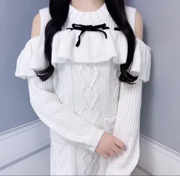 evelyn 포켓 오프숄더 OP 블랙