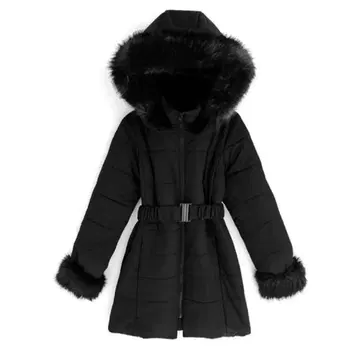 GRL 벨트 포함 퍼 다운 코트 [kd13]