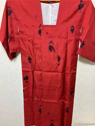 순수 실크 아메 코트 동녀 패턴 일본 의류 코트