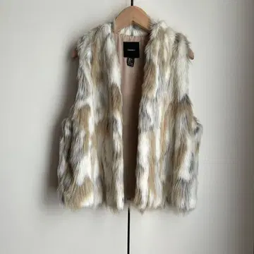 FOREVER21 포에버 퍼 베스트 구제 의류 베스트 아우터 상의