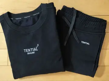 [ 정품 ] TENTIAL BAKUNE 맨투맨 남성용 상하의 세트 L
