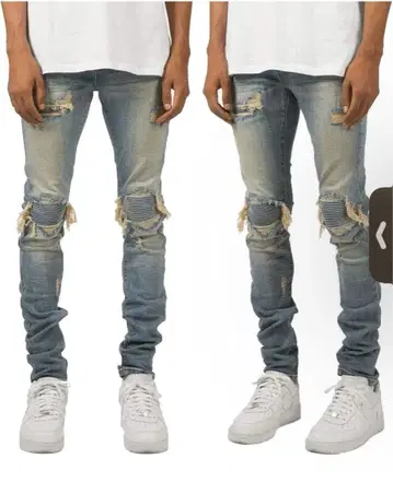 mnml 스키니 데님 라이트 블루