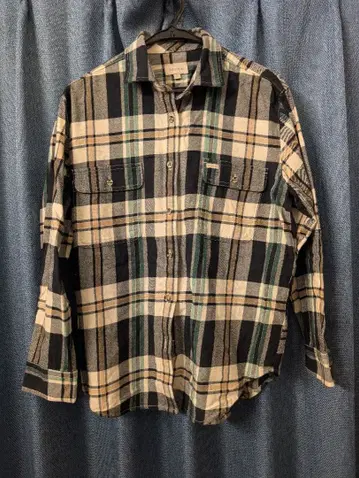BRIXTON 체크 무늬 긴팔 셔츠 S 사이즈