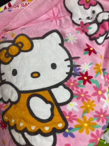 헬로키티 엔젤 대형 타월 비치 타월