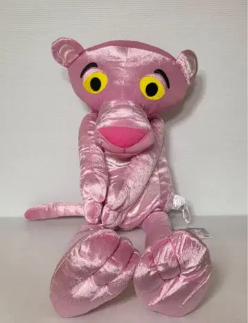 핑크 팬서 봉제 인형 약 30cm