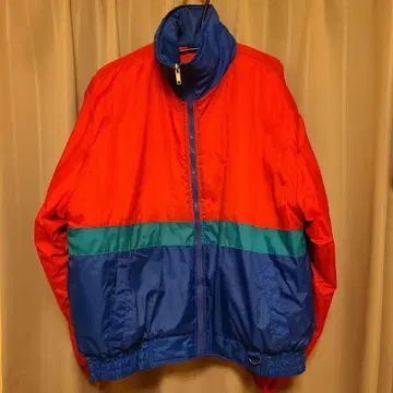 [레트로] 나일론 자켓 블루종 레드/블루/그린