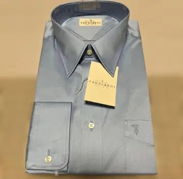 트루사르디 긴팔 와이셔츠 긴팔 셔츠 블루