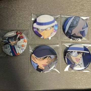 명탐정 코난 매직쾌두 괴도 키드 코난 플라자 쿠로바 카이토 캔뱃지 5개