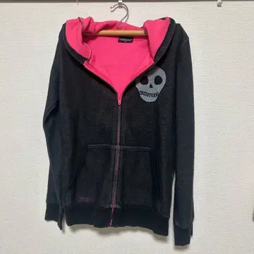 Y2K 핑크 후드티