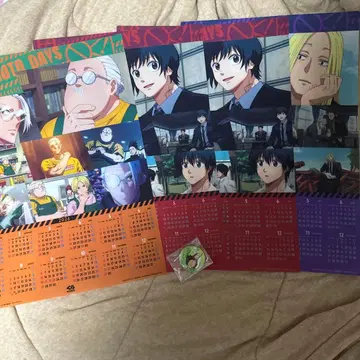 사카데이 쿠라스시 A3 클리어 포스터 4장 세트 캔뱃지