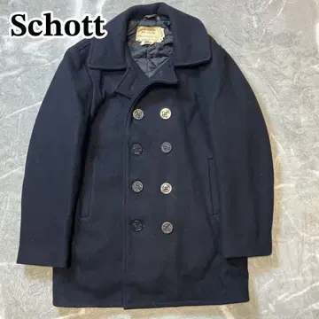 Schott 피코트 울 코트 740N USA제 네이비 38 L