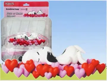 스누피 하트 피규어 피넛 레트로 스누피 뮤지엄