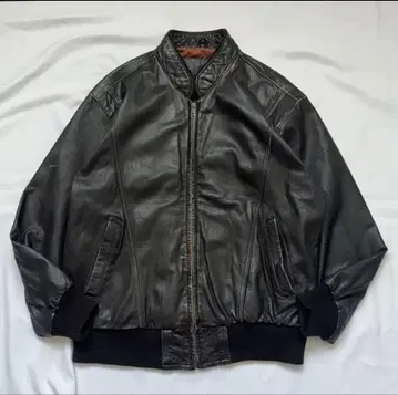 가죽 자켓 L 다크 브라운 카우 가죽 천연 가죽