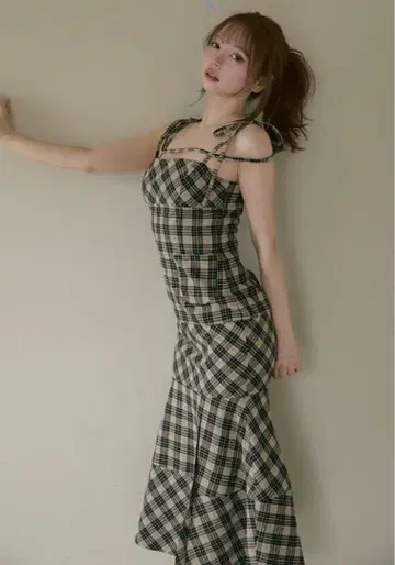 ANDMARY 체크 원피스