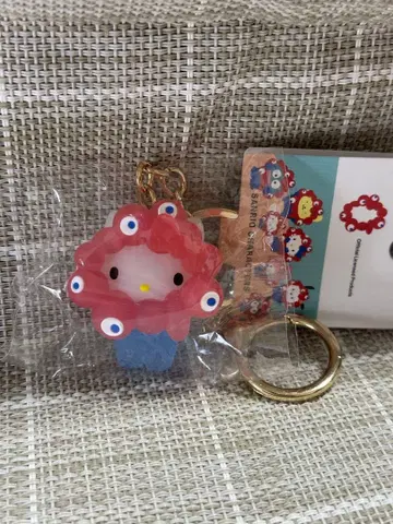 먀쿠먀쿠 산리오  키링 클리어 키티 간사이 만박