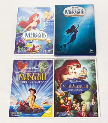 인어공주 1~3권 세트 셀품 DVD 디즈니 영화