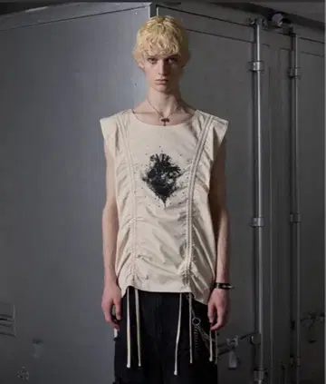 grancy 슬리브리스 T 베이지