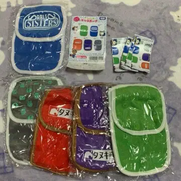 극장판 동물의 숲 캐릭터 파우치 전 5종 컴플리트