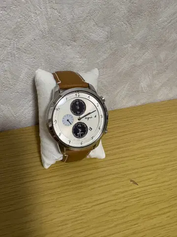 agnes b 남성용 손목시계 솔라 모델