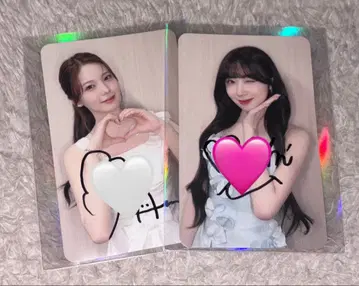 niziu 아야카 미이히 친필 사인 포토 카드 센다이 공연 세트