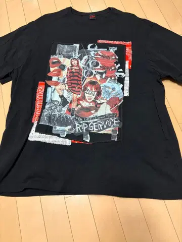 LiSA 패치워크 T셔츠 size:free