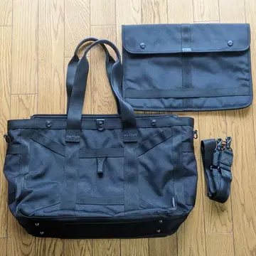 HARVEST MOUSTACHE 비즈니스 토트 2-WAY 블랙 새상품급