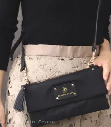 Grande Grace 그랑데그레이스 나일론 지갑 미니백 미사용품