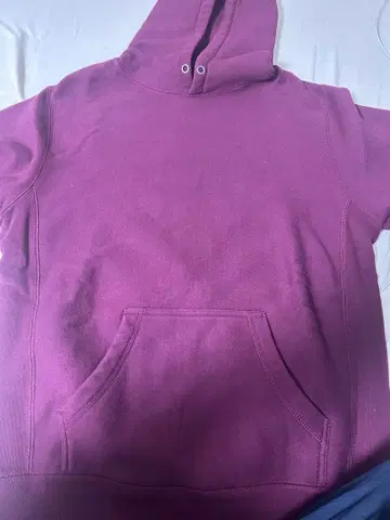 리버스형 후드티 S 사이즈 와인 레드