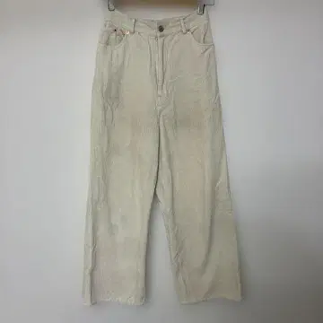 피그 런던 코듀로이 팬츠 화이트