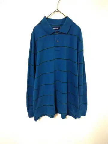 Y2K 2000년대 노티카 피케 셔츠 남성용 L 상당 데상트 취급 로고