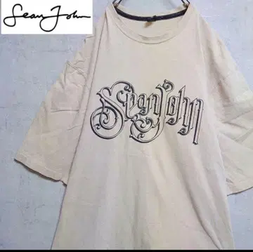 Sean John 로고 T셔츠 베이지 반팔