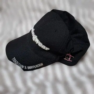 맨싱 블랙 자수 로고 캡