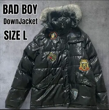 BAD BOY 다운 자켓 와펜 L